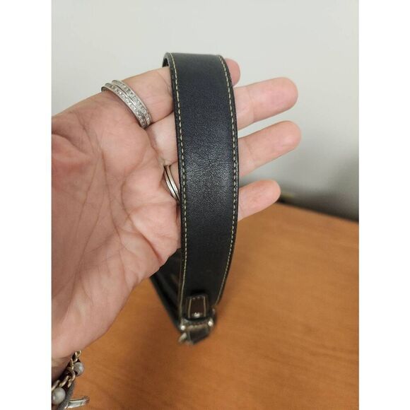 Coach Classic Signature Monogram Purse Handbag FO5M-3577 Black Jacquard canvas a - Picture 7 of 14